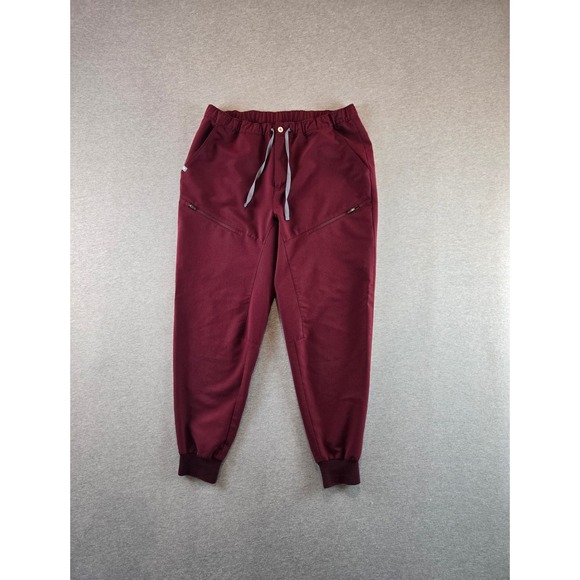 Figs Other - Figs Men's Joggers in Burgundy with Gray Drawstrings